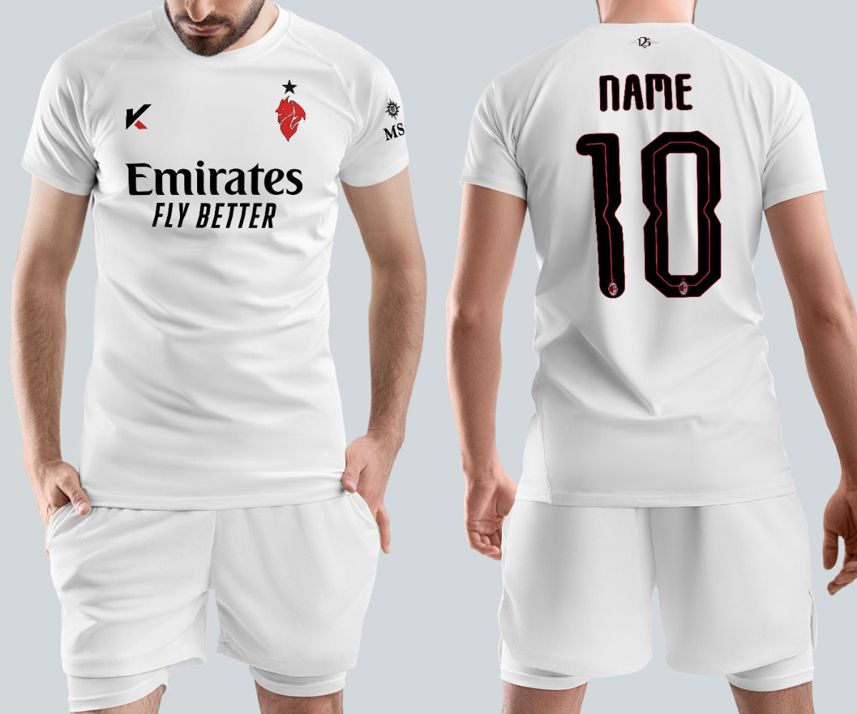 AC Milan Jersey - Away Kit - Custom AC Milan Jersey - Away Kit - Custom