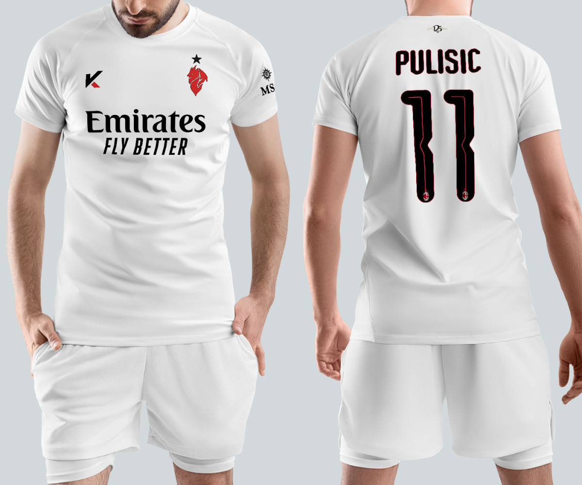 AC Milan Jersey - Away Kit - Pulisic AC Milan Jersey - Away Kit - Pulisic