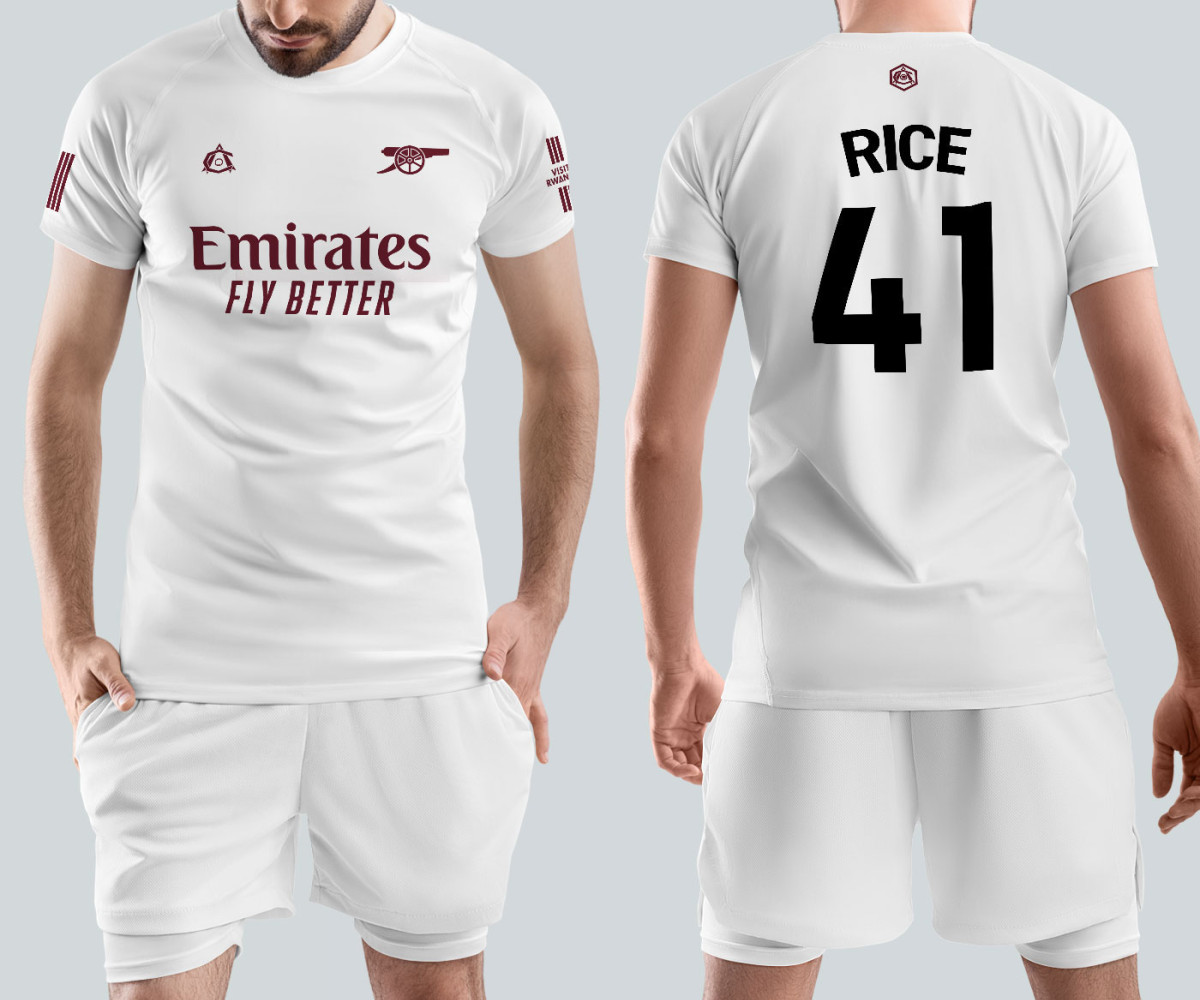Arsenal Jersey - Away Kit - Declan Rice Arsenal Jersey - Away Kit - Declan Rice
