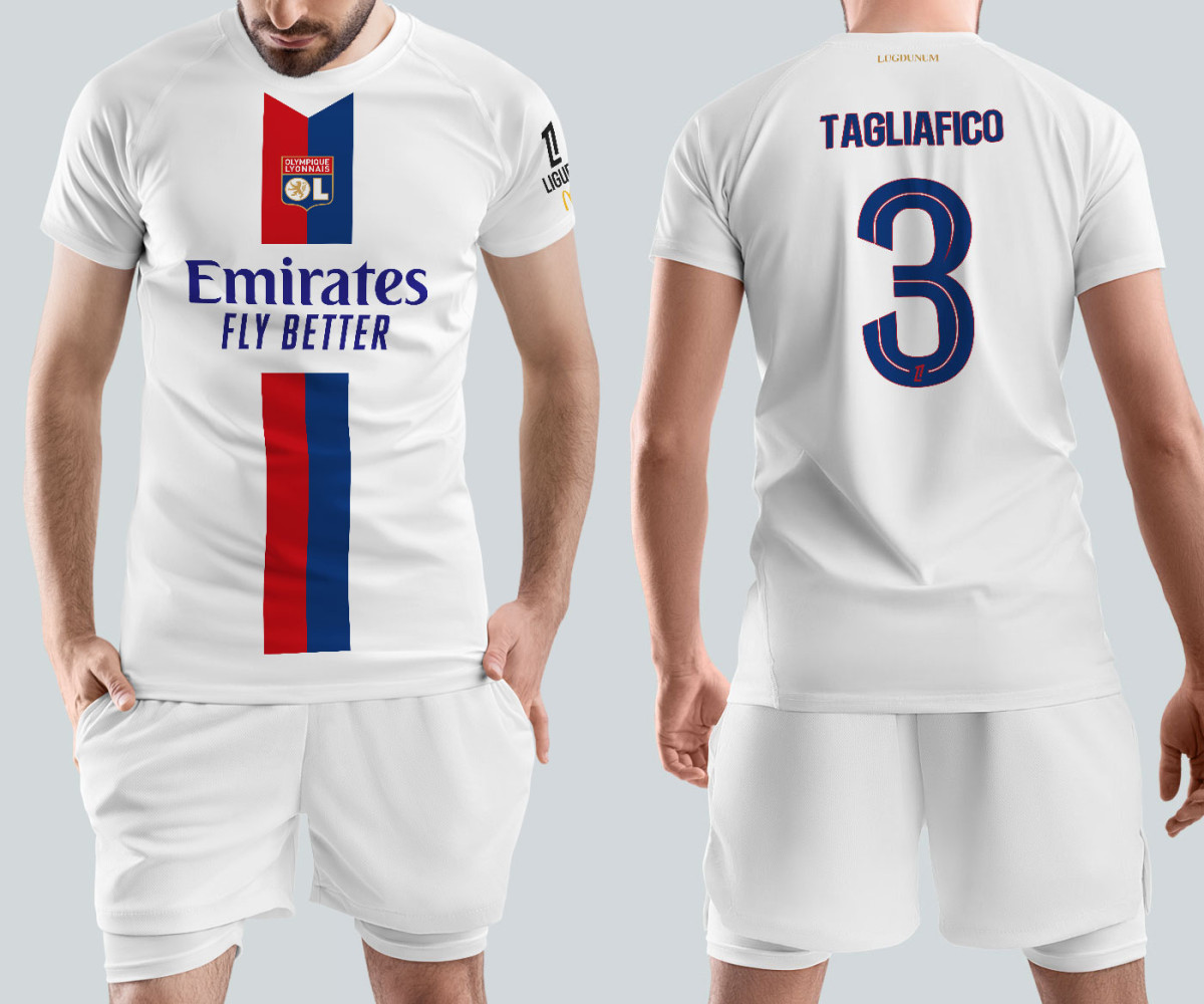 Olympique Lyonnais Jersey - Home Kit - Tagliafico Olympique Lyonnais Jersey - Home Kit - Tagliafico