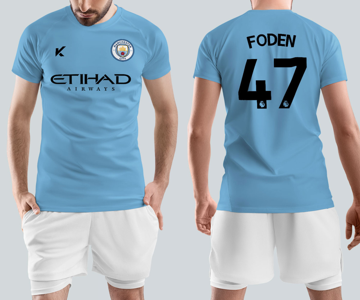 Manchester City Jersey - Home Kit - Foden Manchester City Jersey - Home Kit - Foden