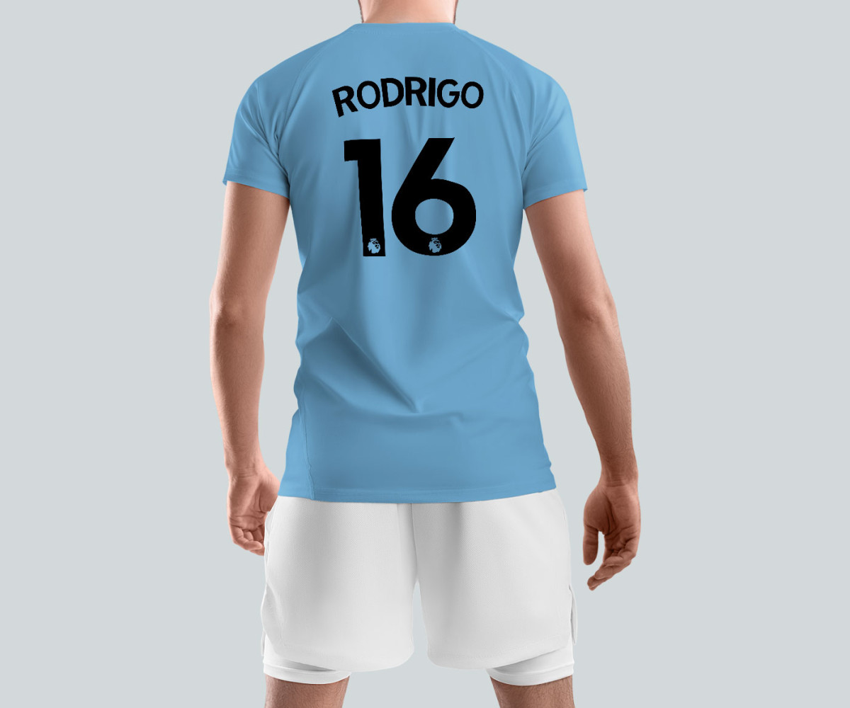 Manchester City Jersey - Home Kit - Rodrigo Manchester City Jersey - Home Kit - Rodrigo