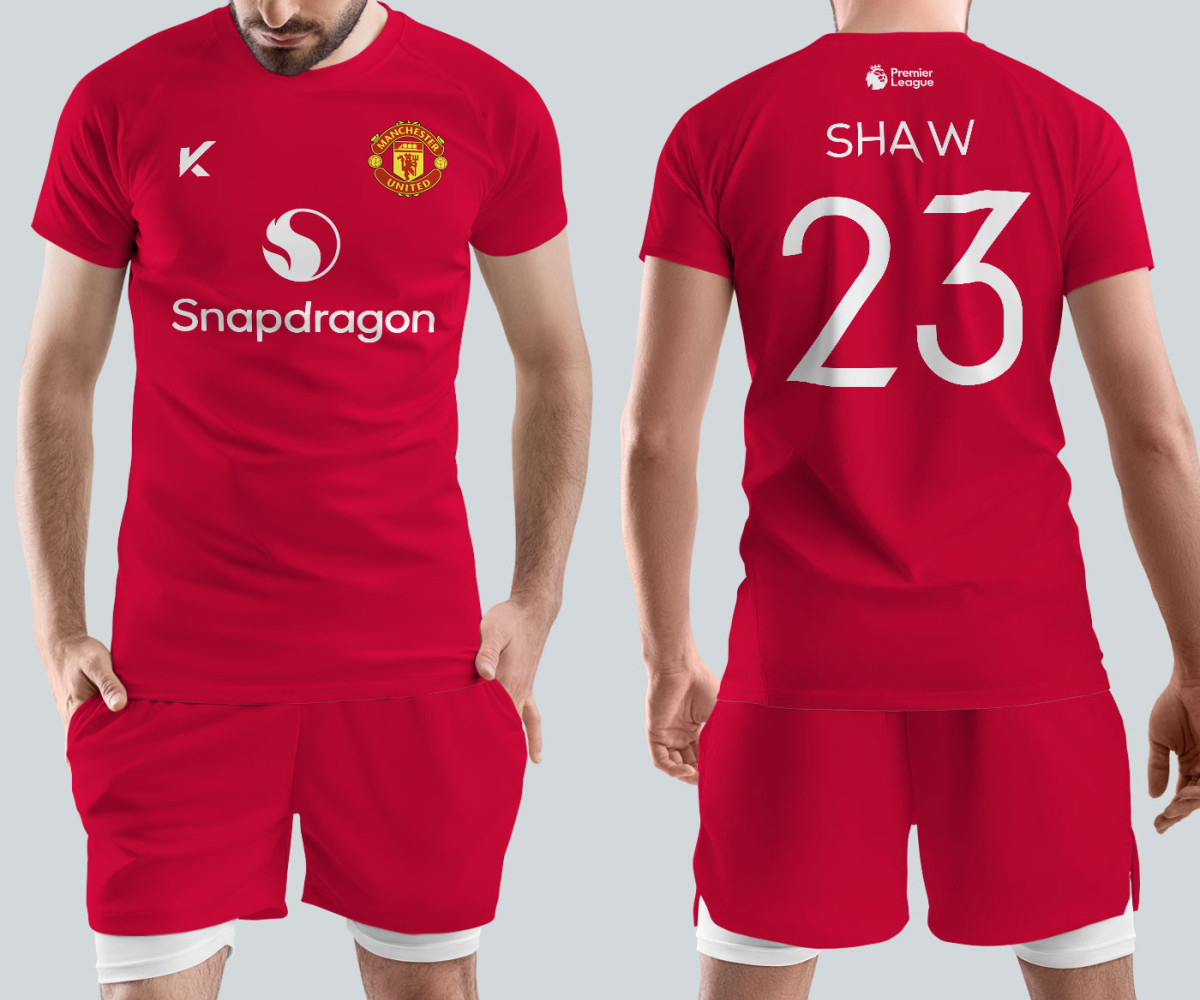 Manchester United Jersey - Home Kit - Luke Shaw