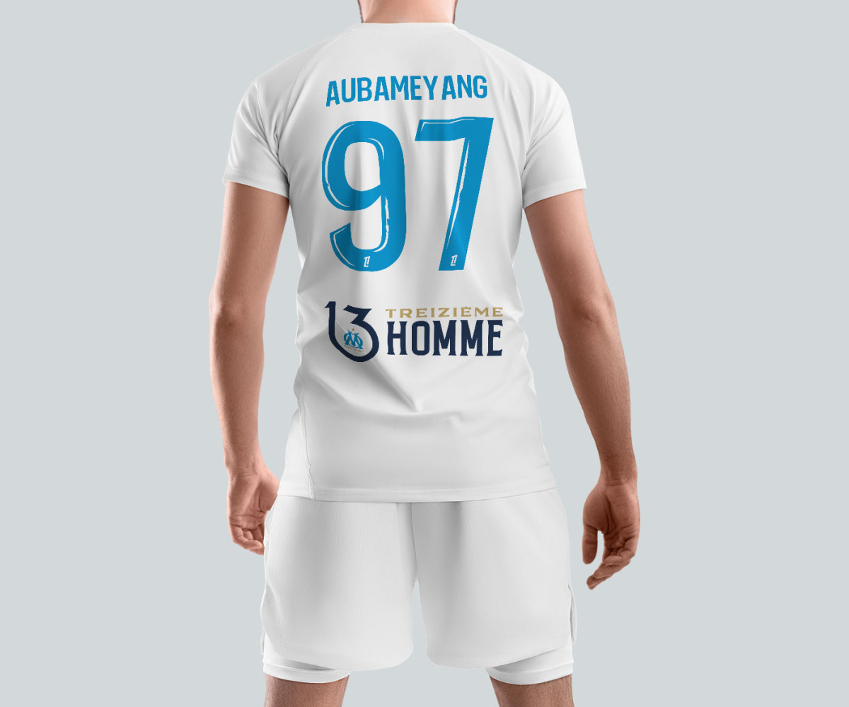 Olympique de Marseille Jersey - Home Kit - Aubameyang Olympique de Marseille Jersey - Home Kit - Aubameyang
