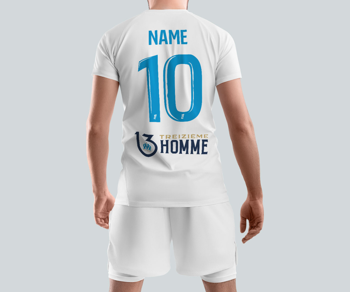 Olympique de Marseille Jersey - Home Kit - Custom Olympique de Marseille Jersey - Home Kit - Custom