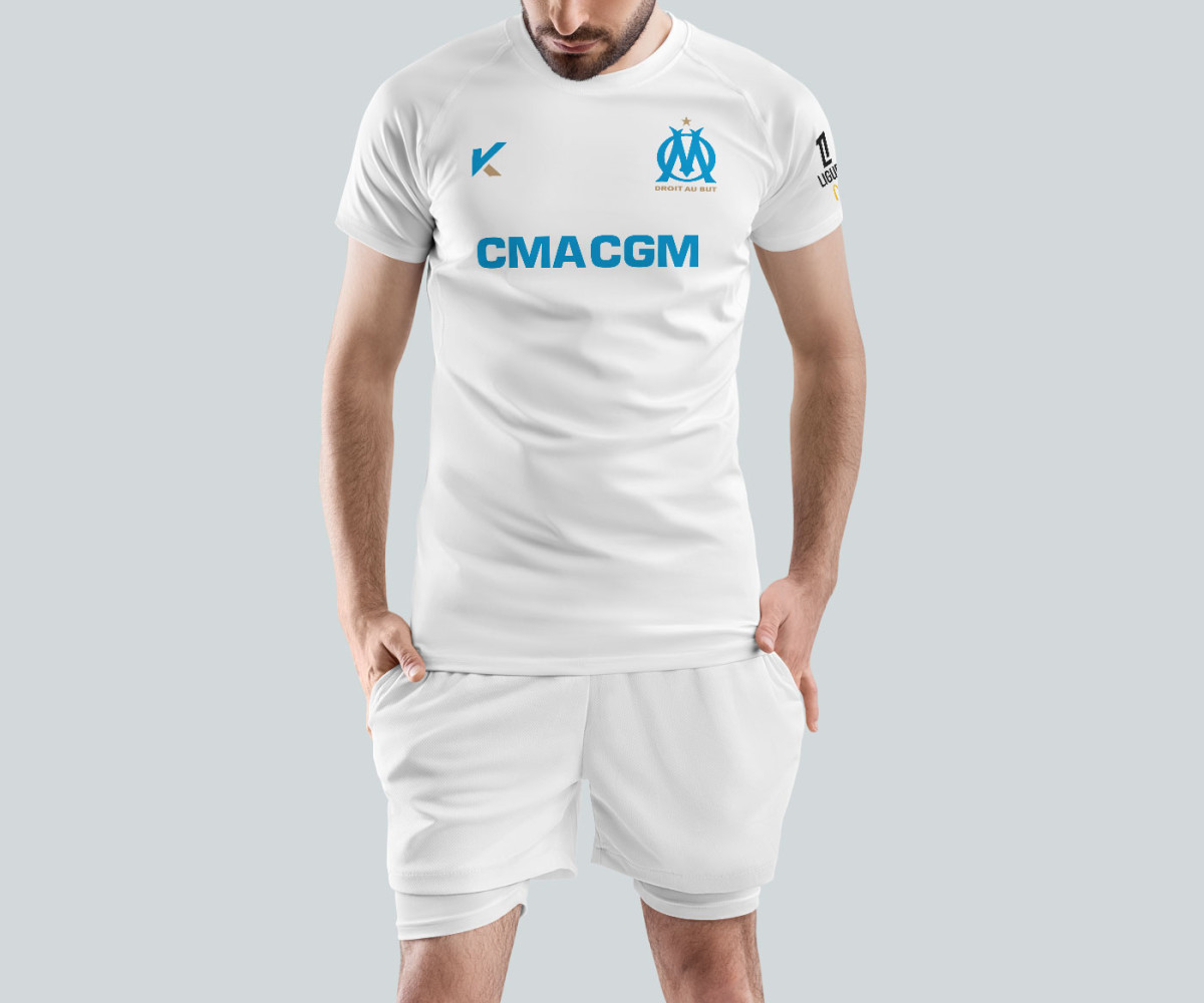 Olympique de Marseille Jersey - Home Kit - Aubameyang Olympique de Marseille Jersey - Home Kit - Aubameyang