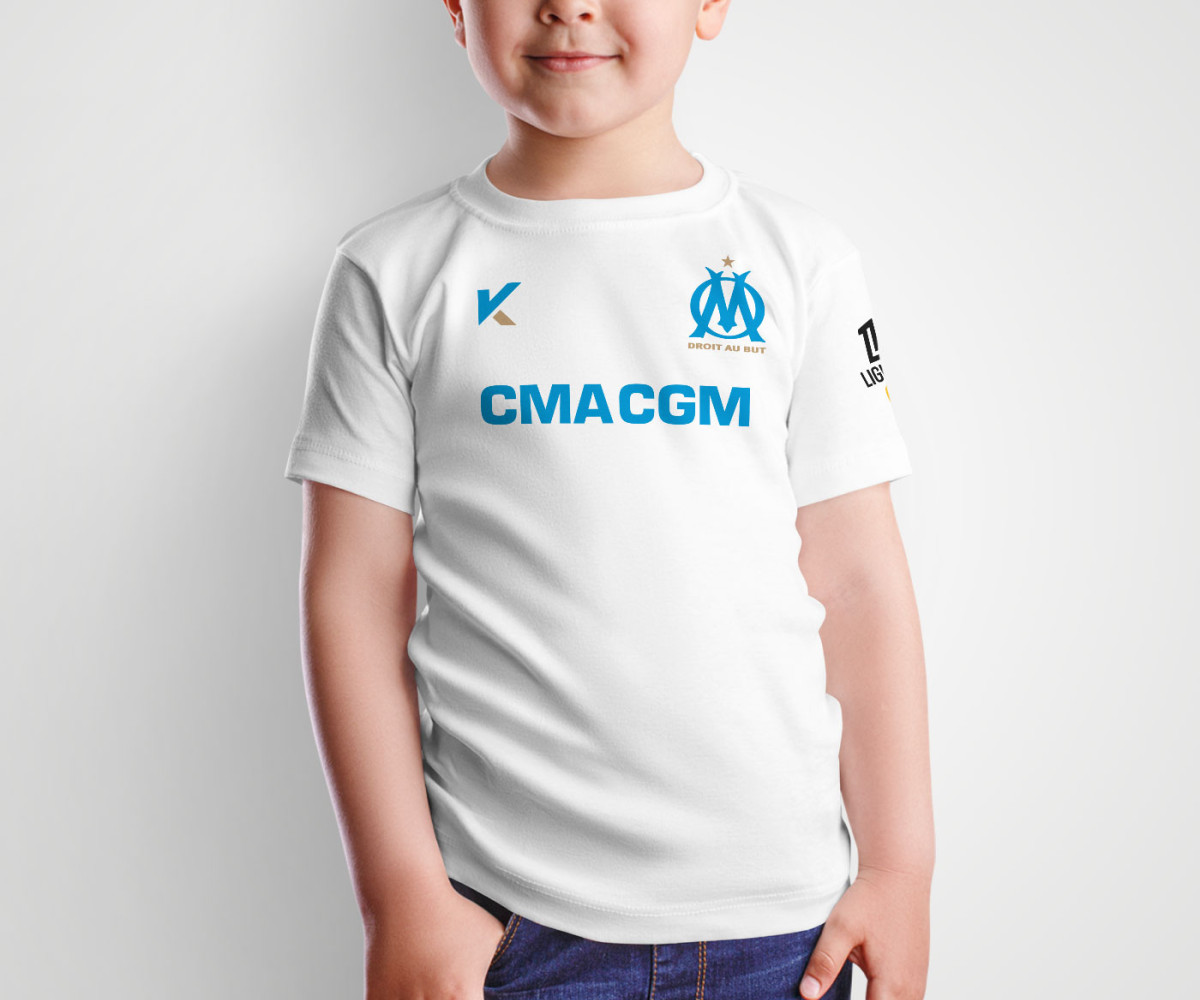 Olympique de Marseille Jersey - Home Kit - Aubameyang Olympique de Marseille Jersey - Home Kit - Aubameyang