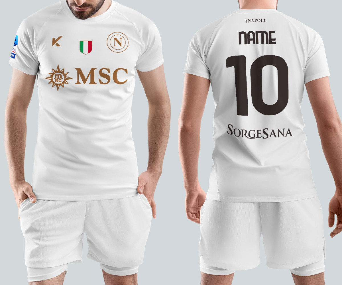 SSC Napoli Jersey - Away Kit - Custom SSC Napoli Jersey - Away Kit - Custom