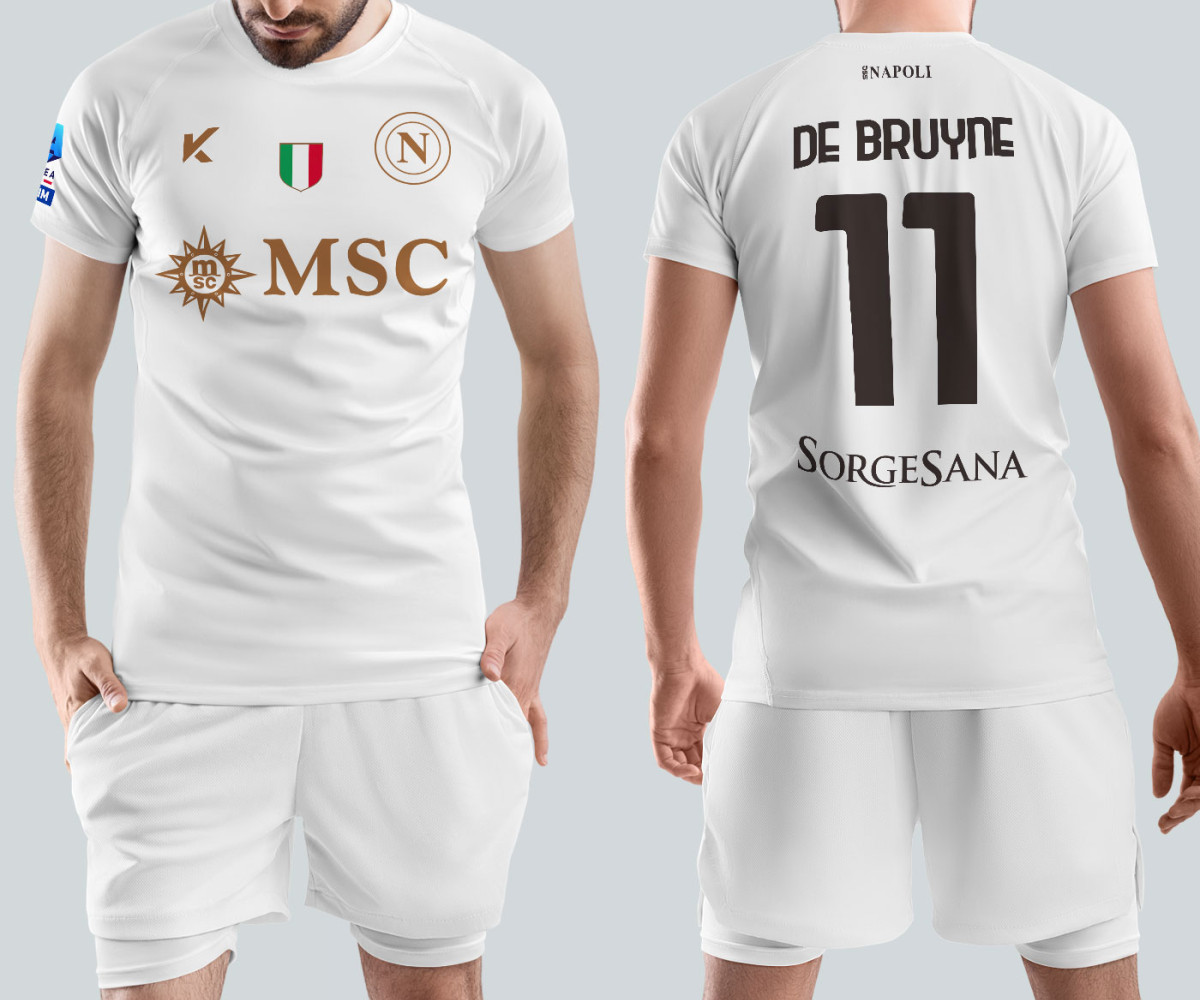 SSC Napoli Jersey - Away Kit - De Bruyne SSC Napoli Jersey - Away Kit - De Bruyne