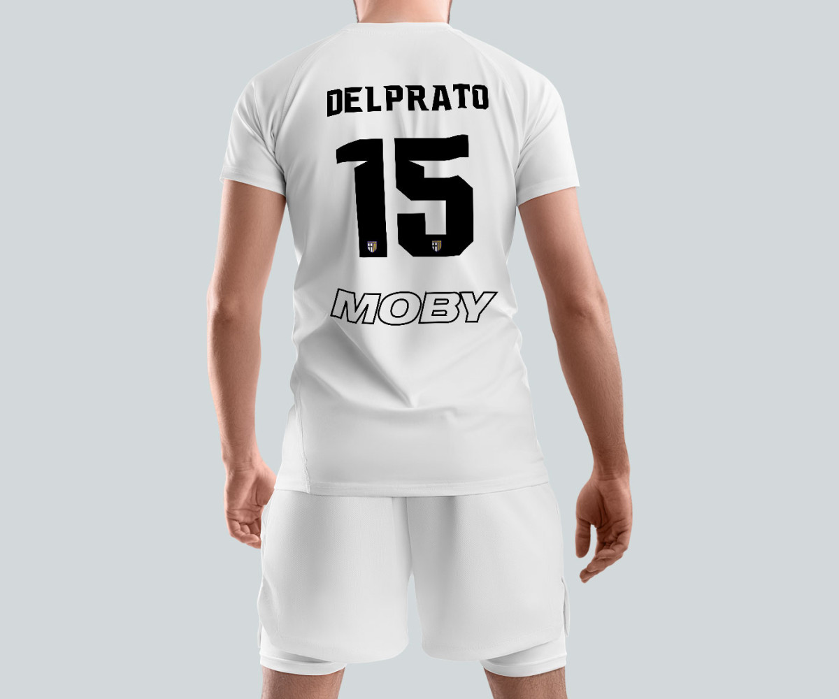 Parma Calcio Jersey - Home Kit - Enrico Del Prato Parma Calcio Jersey - Home Kit - Enrico Del Prato