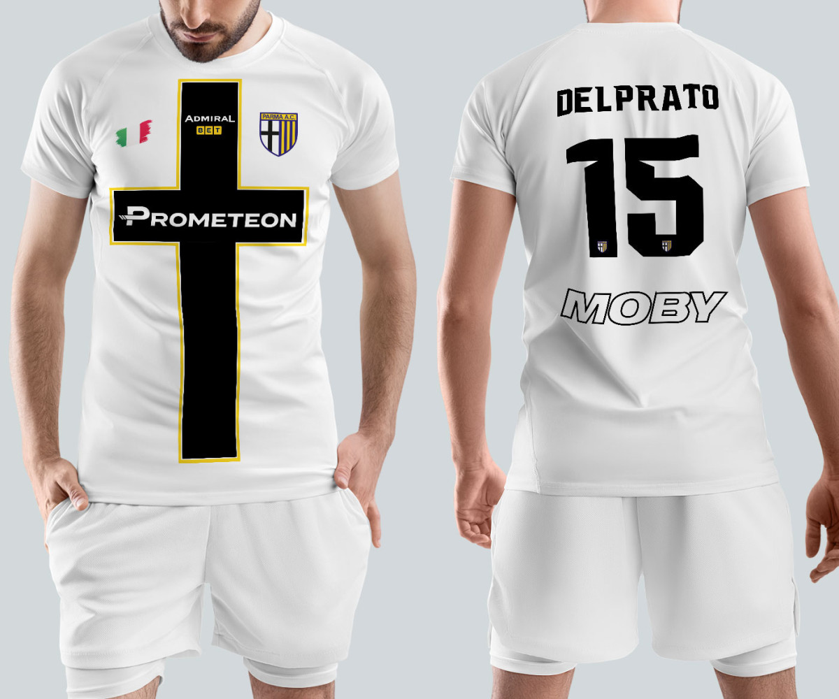 Parma Calcio Jersey - Home Kit - Enrico Del Prato Parma Calcio Jersey - Home Kit - Enrico Del Prato