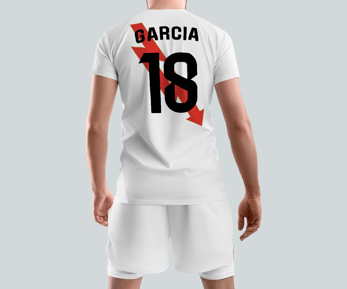 Rayo Vallecano Jersey - Home Kit - Garcia Rayo Vallecano Jersey - Home Kit - Garcia
