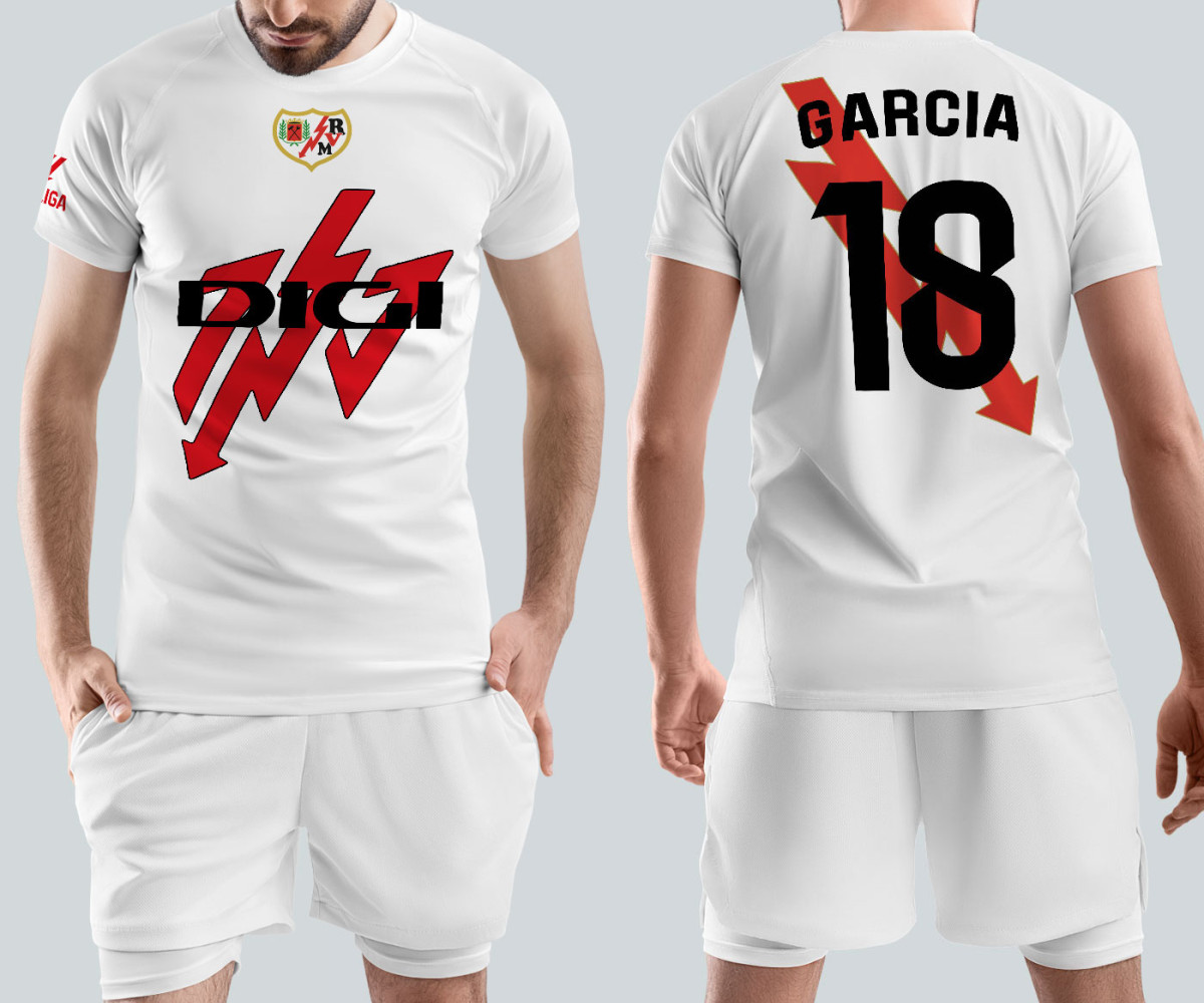 Rayo Vallecano Jersey - Home Kit - Garcia Rayo Vallecano Jersey - Home Kit - Garcia