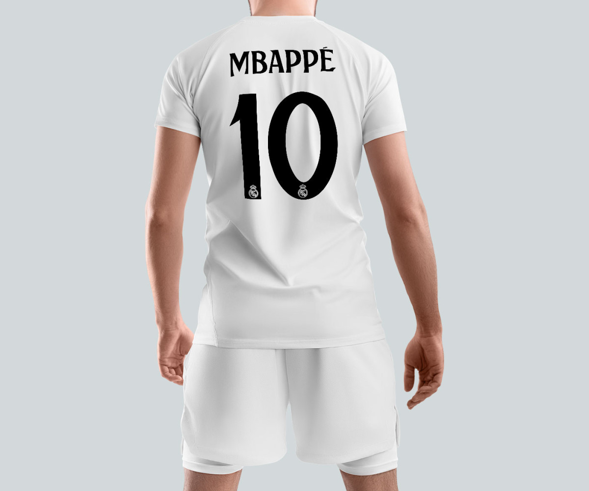 Real Madrid Jersey - Home Kit - Mbappe Real Madrid Jersey - Home Kit - Mbappe