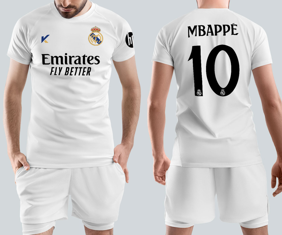 Real Madrid Jersey - Home Kit - Mbappe Real Madrid Jersey - Home Kit - Mbappe